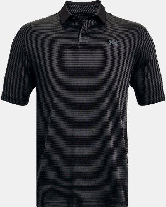 เสื้อโปโล UA Performance Stripe สำหรับผู้ชาย, Black, pdpMainDesktop image number 4